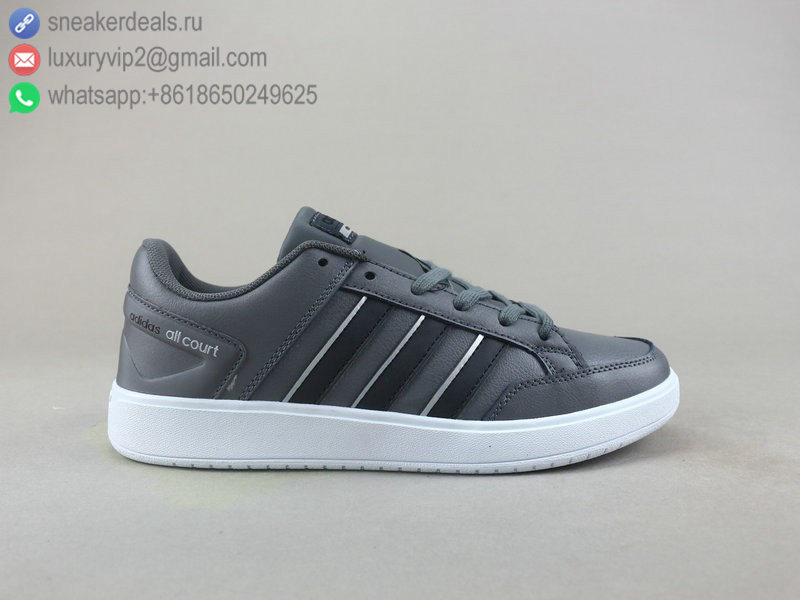 ADIDAS NEO CF ALL COURT LOW GREY BLACK MEN SKATE SHOES